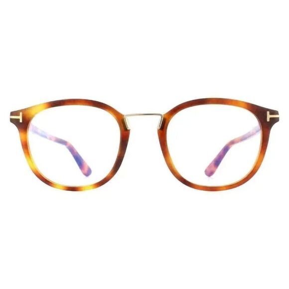 New Authentic Tom Ford FT5555-B/V 056 Round Eyeglasses - Picture 2 of 3
